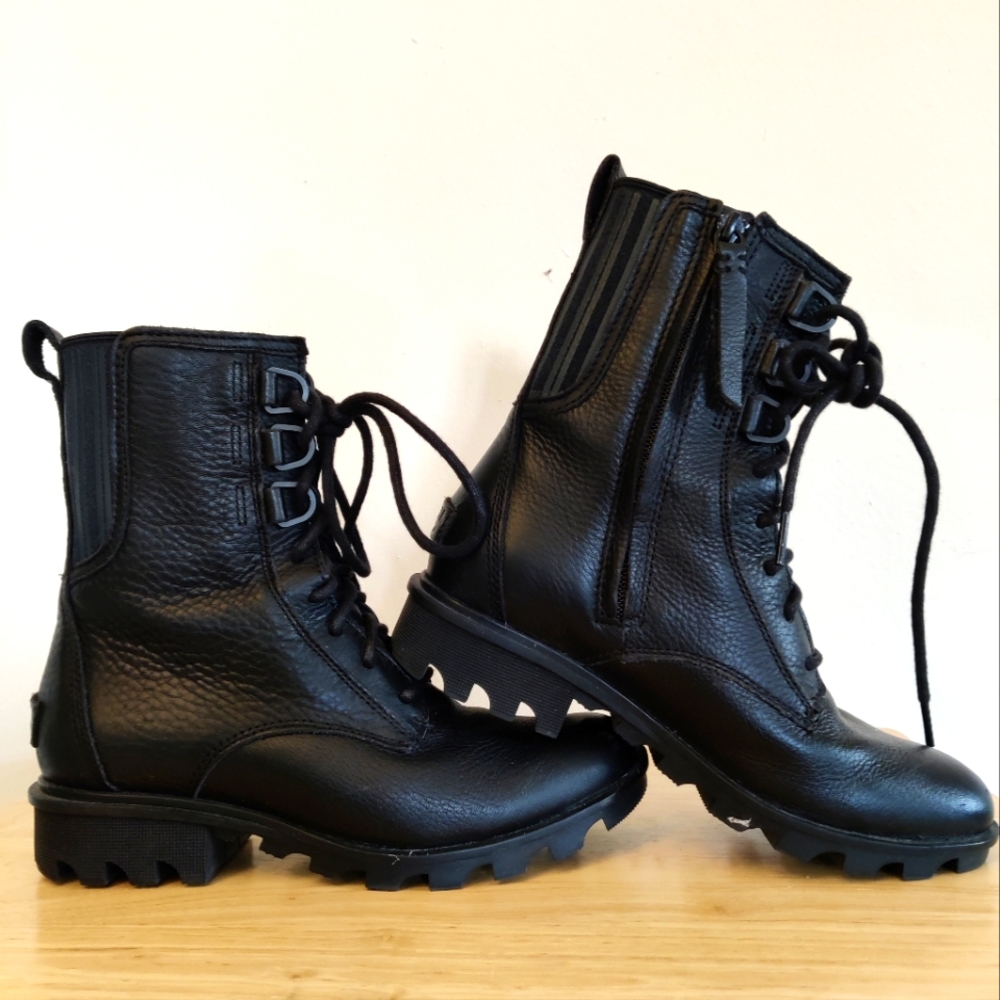 Sorel Black Combat Boots